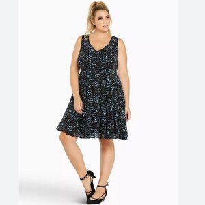 torrid Heart Print Flounce Skirt Dress